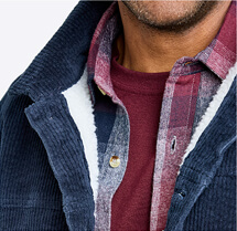 Sherpa Lined Cord Jacket - MA341